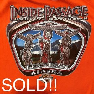 Harley Davidson T-shirt Men’s Large Ketchikan Alaska Long Sleeve